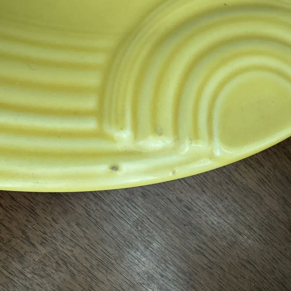 Fiestaware Vintage Hostess Yellow Fiesta Tray Chip Dip Tray 12.5